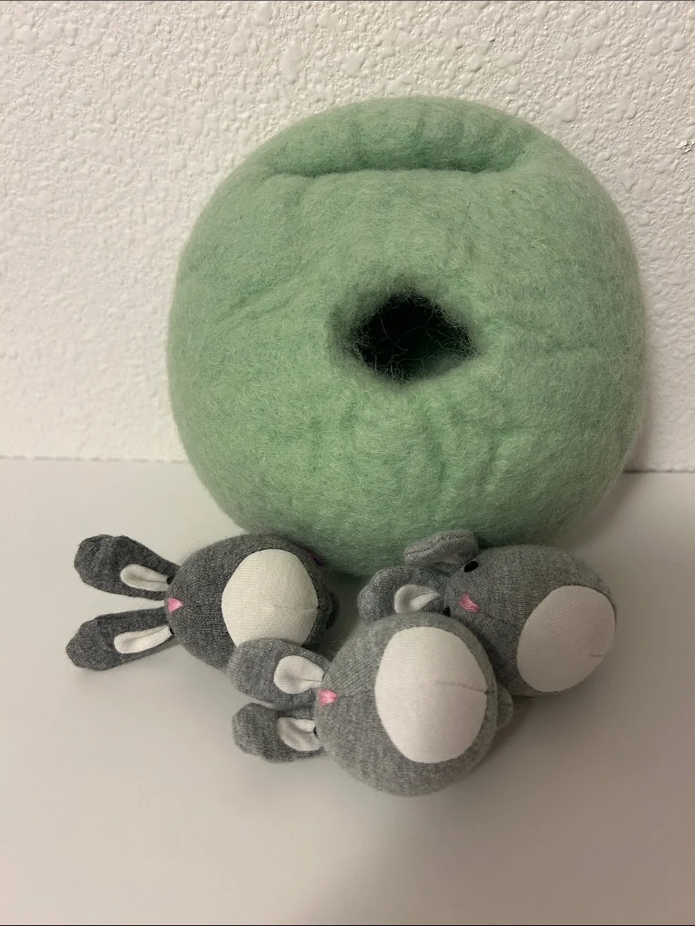 Lovevery Binnies in a Felt Burrow